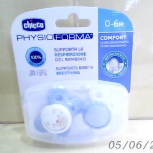 Chicco Physio Forma Comfort Silicone Soother/Pacifier 0-6m 2 Pcs- Boy N..AC 9/10/2025
