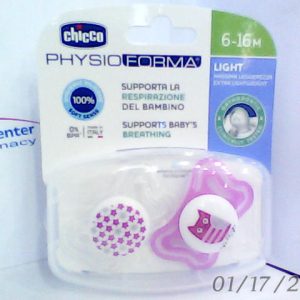 Chicco Physio Forma Light Silicone Soother/Pacifier 6-16m 2 Pcs-Girl N..A 13/3/2024