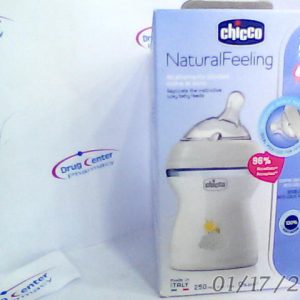 Chicco N.F F/Bottle 250ml 2m+(White/Grey) -Unisex