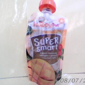 HappyTot Super Smart Organic Banana,Mango ,Spinach Puree 113g N..A 8/2/2022