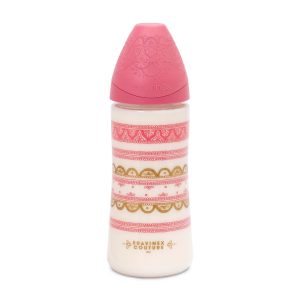 Suavinex Silicone Premium F/Bottle 360ml 4m+ 45537 - Pink