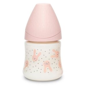 Suavinex Silicone Premium F/Bottle 150ml 0m+ 69038 - Pink Rabbit