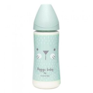 Suavinex Silicone Premium Whiskers F/Bottle 360ml 4m+ 69281 - Green Cat