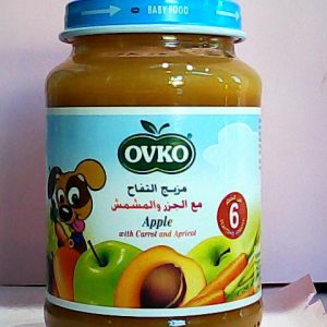 Ovko Apple With Carrot And Apricot Jar 190 g