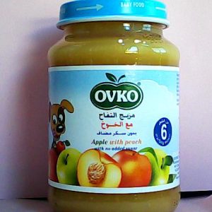 Ovko Apple With Peach S/F Jar 190 g