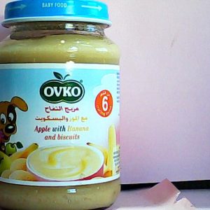 Ovko Apple With Banana And Biscuits Jar 190 g