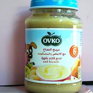 Ovko Apple With Pear And Biscuits Jar 190 g