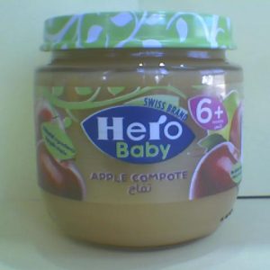 Hero Baby Apple Compote Food Jar 125g^^1 N..AC 14/10/2025