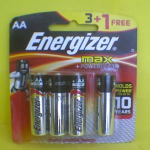 Energizer Max Lithium AA Batteries 3+1Pc