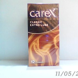 Carex Classic Extra Lube 12 Condoms  Del