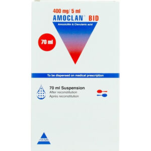 Amoclan BID 400mg Susp 70ml $Temp.4