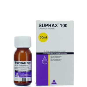 Suprax 100mg 30ml Susp $Perm.8 9@26*M