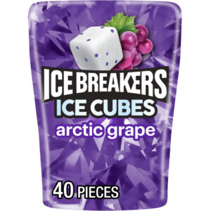 Ice Breakers Ice Cubes S/F Gum 40 Pcs - Arctic Grape N..AC 26/4/2026 جميع الانواع