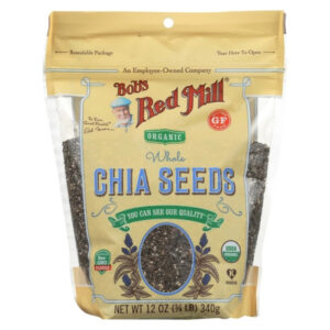 Bobs Red Mill G/F Organic Whole Chia Seeds 340g