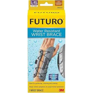 Futuro Water Resistant Wrist Brace Left Hand (L-XL) Firm-58503