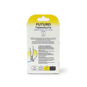 Futuro Therapeutic Diabetic Socks For Men & Women-L 48537-White