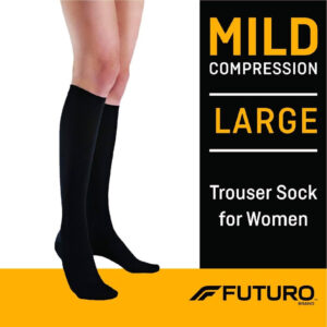 Futuro Energizing Trouser Socks For Women Mild (M) 71022-Black