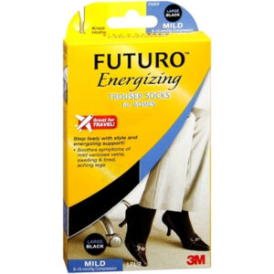 Futuro Energizing Trouser Socks For Women Mild (L) 71023-Black