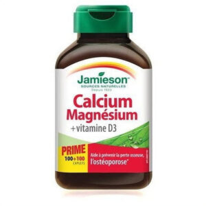 Jamieson Calcium, Magnesium & Vit D3 200 Tab