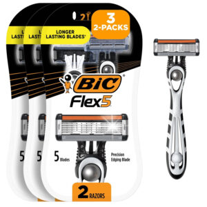 Bic Flex 5 Dispo. Men Razors 2 Pcs