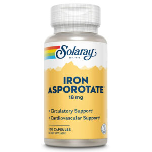 Solaray Iron Asporotate 18mg 100 Cap