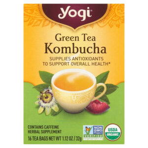 Yogi Green Tea Kombucha Herbal Drink 16 Bags