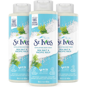 St Ives Body Wash 650ml- Rose Water & Aloe Vera جميع الانواع