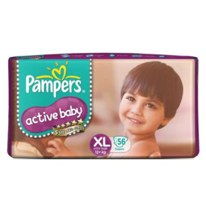 Pampers Active Baby Double (2) 56 B/Diapers Del -->(Ja)