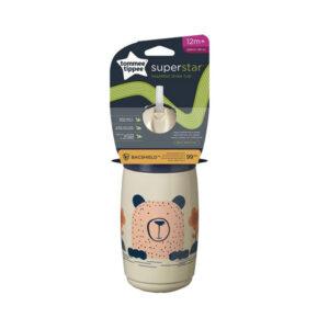 Tommee Tippee Superstar 12m+ Insulated Straw Cup 266ml-Girl Del
