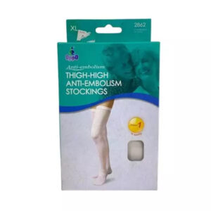 Oppo Thigh High Anti Embolism Stockings Closed Toe (White) / 5 - 2862