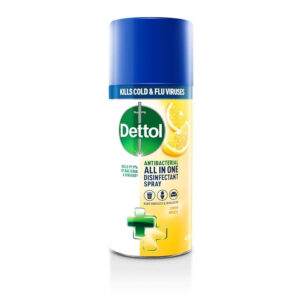 Dettol All In One (Lemon Breeze) Disinfectant Surface Spray 400 ml- Yellow