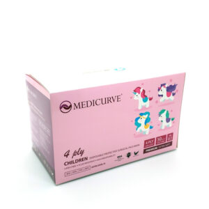 Kids Surgical Face Mask 50 Pcs - Pink