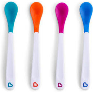 Baby B Safe Silicone Weaning Spoons 3m+ 4 Pcs