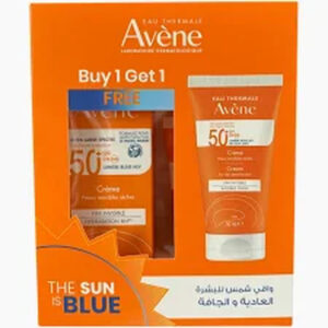 Offer Avene Sunblock Spf 50+ Cream 50ml 50% Off On 2nd Piece^^1