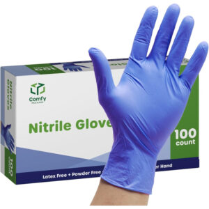 Nitrile (Powder Free) Sensitive Gloves 100 Pcs - M N..AC 11/02/2026 ابيض