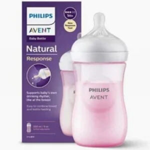 Offer Avent Natural F/Bottle 1m+ Pink 260ml+Clear 125ml Free ^^1 -->(Ja)