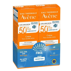 Offer Avene Sunblock Spf 50+ Cream 50ml Buy 1 Get 1 Free^^1 N..AC 6/6/2026