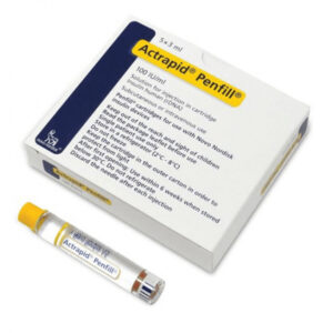 N.5.A 5/5/2025 Actrapid Penfill 3ml x 5 Amp مبرد