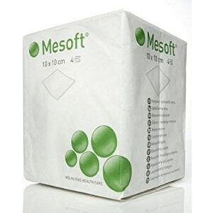 Mesoft Nonwoven Gauze Swab 4 inch - 10cm 100 Pcs