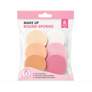 Make Up Round Sponge 6 Pcs Del