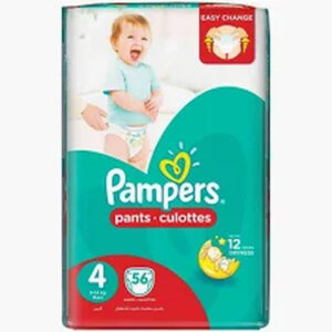 Pampers Active Baby Jumbo (4+)  56 B/Diapers Del N..A 28/10/2024