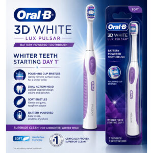 Oral B 3D White Lux Pulsar Battery Powered T/B - Soft
