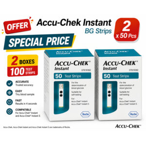Offer Accu Chek Instant BG Strips 50 Pcs 2 Pcs Special Price^^1
