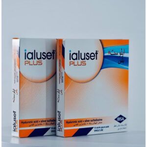 Ialuset Plus Silver & Hyaluronic Acid Gauze Pads Dressing 10Pcs