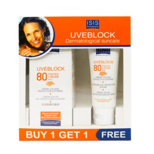 Offer Isis Uve 80 Sunblock Spf 50+ Tinted Cream 40ml  Buy 1 Get 1 Free ^^1