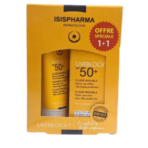Offer Isis Uve Sunblock Spf 50+ Invisible Fluid Tube 40ml Buy 1 Get 1 Free^^1