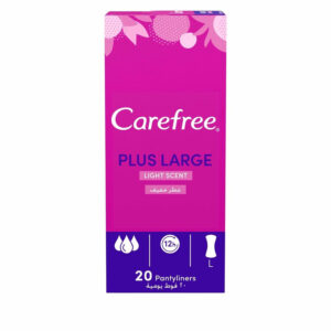 Carefree Plus Large Light Scent Pantyliner 20 L/Pads