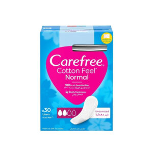Carefree Cotton Feel Normal Unscented Pantyliner 30 L/Pads