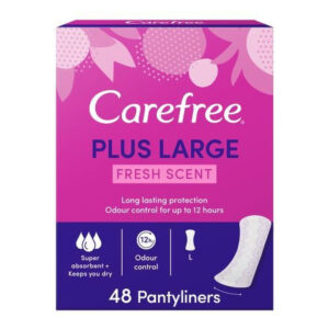 Carefree Plus Large Fresh Scent Pantyliner 48 L/Pads