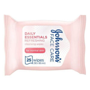 Johnsons Face Care Daily Essentials (Normal) Wipes 25 Pcs -Pink